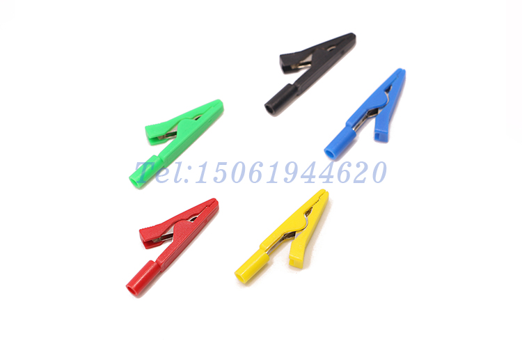 中號鱷魚夾 彩色護套夾 電源夾 測試夾 小型測試夾 27.817