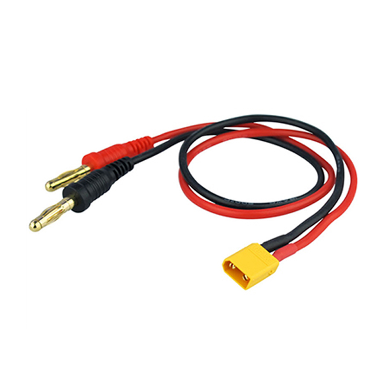 艾邁斯XT30充電線20AWG 30cm硅膠線4mm香蕉插頭AMASS正品模型配件