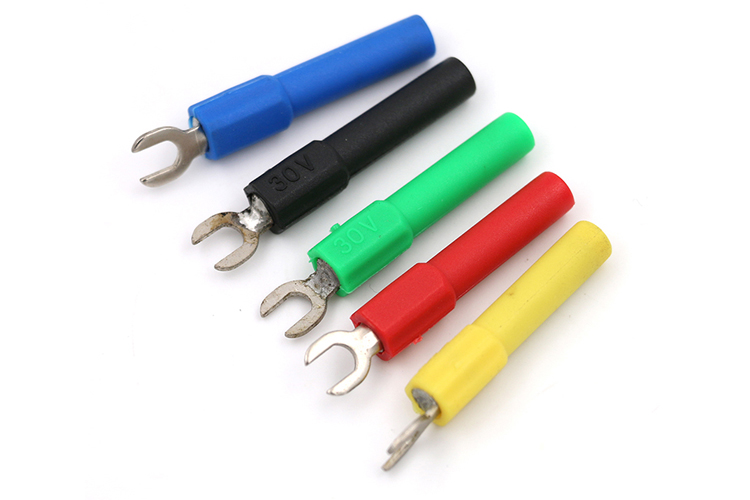 艾邁斯26.450 U型叉香蕉插頭開口4MM 4mm插孔Y插片電子負(fù)載AMASS