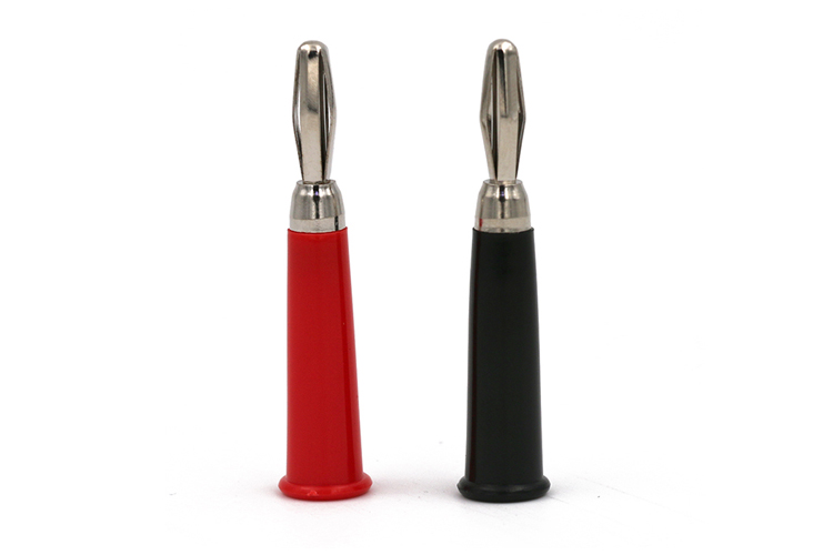 艾邁斯25.402 4mm香蕉插頭銅鍍金四片葉焊接型19A大電流AMASS正品