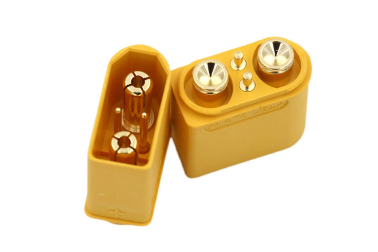 艾邁斯XT90(2+2)PB公頭雙信號針航模連接器插頭AMASS正品模型配件