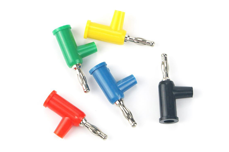 25.400 T型4mm香蕉插頭 免焊槍式燈籠頭接線柱端子