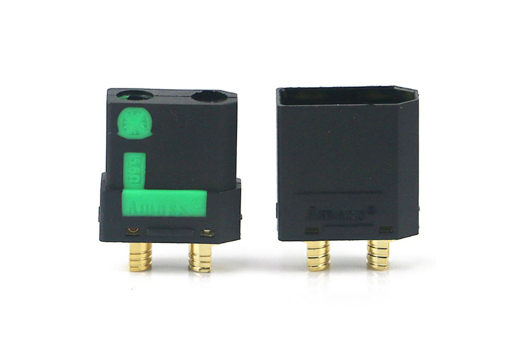 艾邁斯黑色XT90S 防打火鍍金4.5mm,XT90升級(jí)版AMASS熱賣航模配件