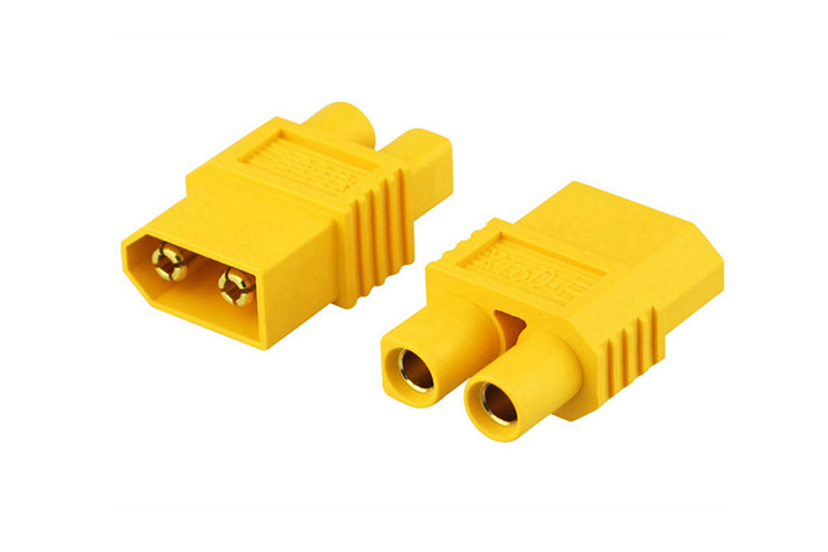 艾邁斯XT60-E轉(zhuǎn)換插頭連接器XT60公頭轉(zhuǎn)EC3母頭AMASS正品模型配件