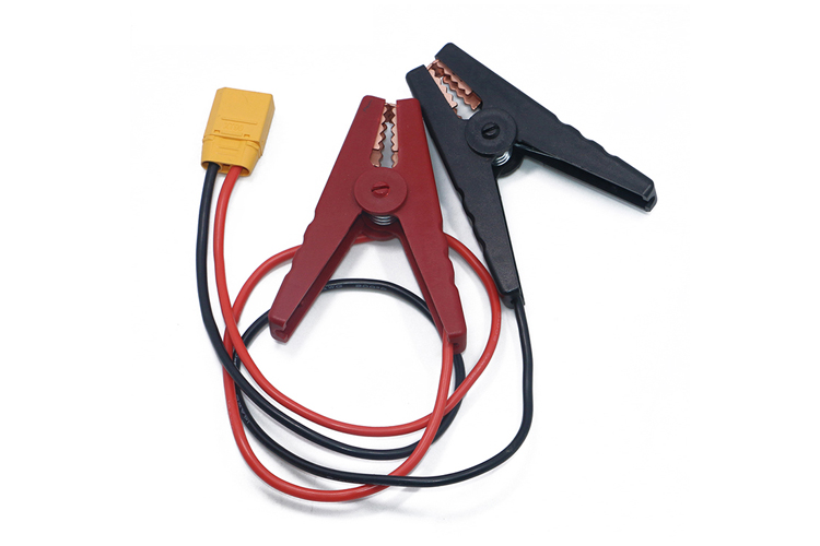 AMASS魚夾線XT90H公頭轉(zhuǎn)鱷魚夾電瓶搭火線大電流純銅全絕緣14#線