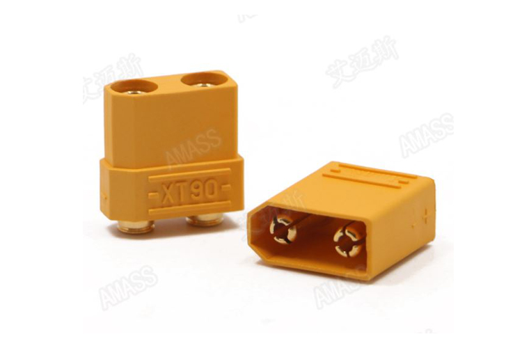 艾邁斯XT90PB 板式鍍金航模連接器4.5mm插頭AMASS正品模型配件