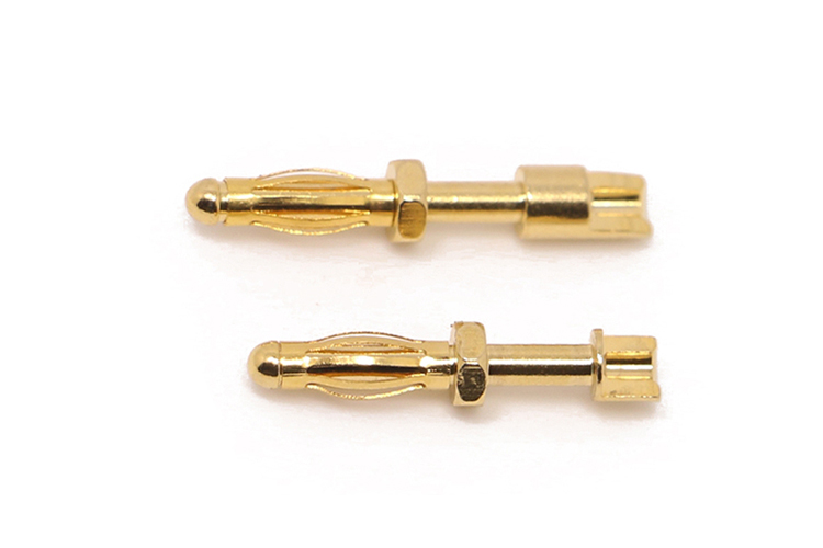28.712 艾邁斯2.5mm香蕉插頭攝像機(jī)B型端子長(zhǎng)短一對(duì) 全銅鍍金熱賣(mài)配件
