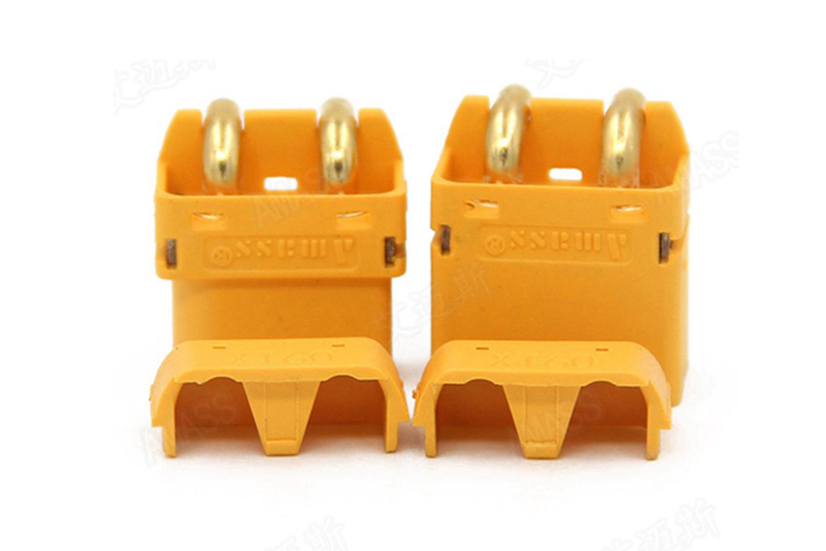 艾邁斯XT60PW連接器XT60臥式板式電路板插頭AMASS熱賣模型配件