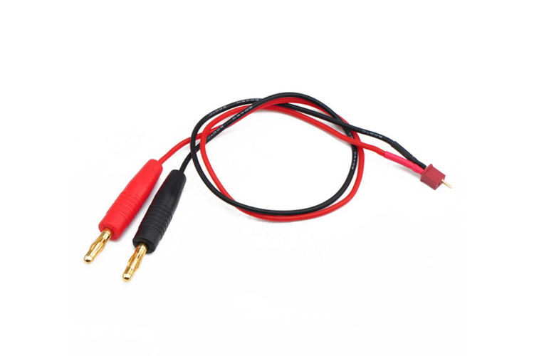 AM-4005 AMASS出品迷你T插充電線30cm20AWG專用充電硅膠線4mm充電香蕉插頭