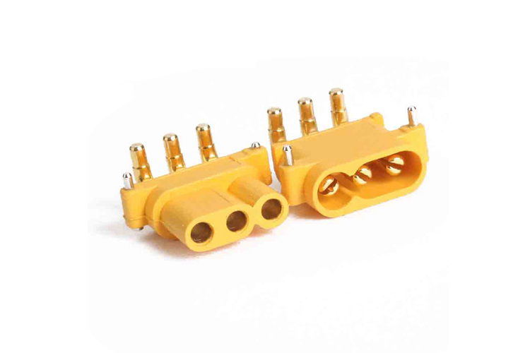 艾邁斯MR30PW直角板式臥式航模插頭XT30三芯版AMASS正品模型配件