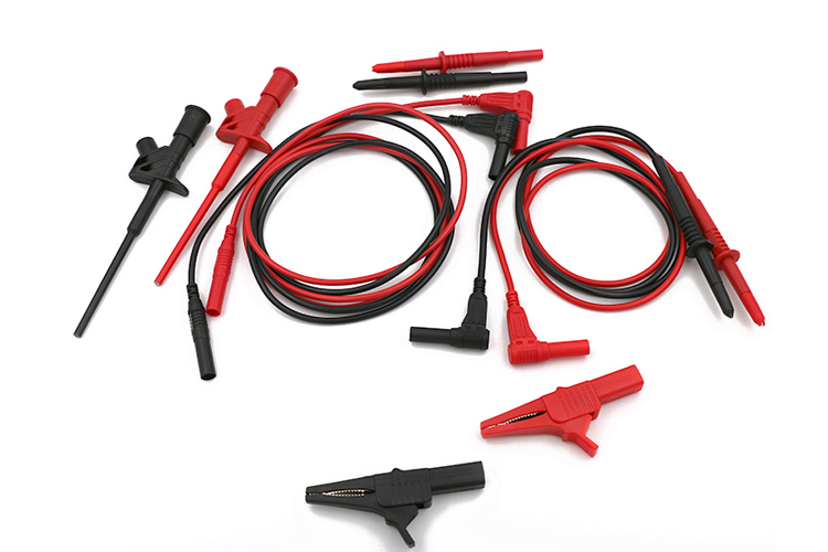 艾邁斯33.310萬用表測試組套含尼龍包鱷魚夾測試鉤針導線線長1米