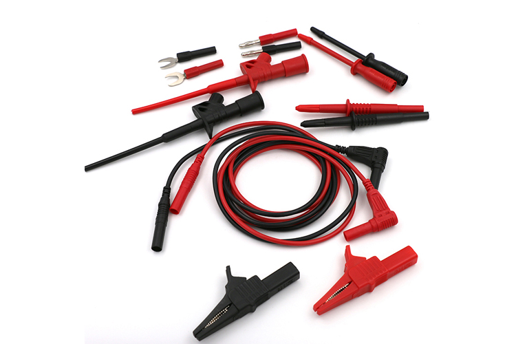 艾邁斯33.320萬用表測(cè)試組套含尼龍包鱷魚夾測(cè)試鉤針導(dǎo)線線長1米