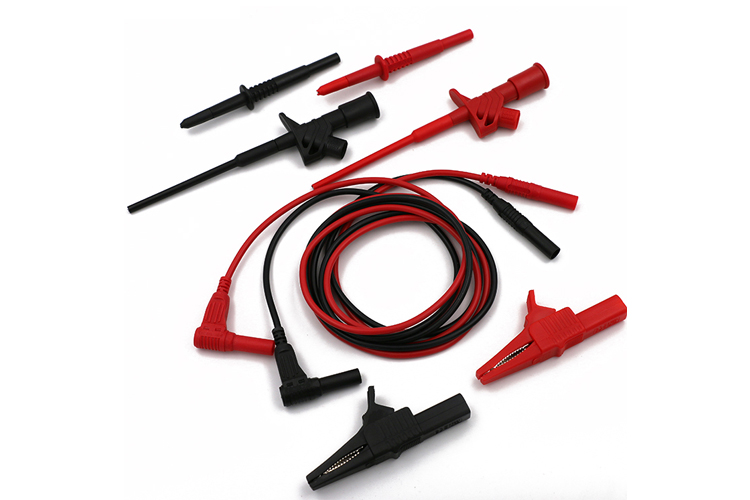 艾邁斯33.140雙色萬用表測(cè)試組套 包含鱷魚夾測(cè)試鉤針不含尼龍包