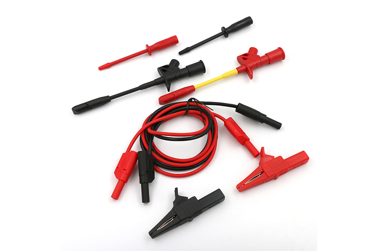 艾邁斯33.120雙色萬用表測(cè)試組套 包含鱷魚夾測(cè)試鉤針不含尼龍包