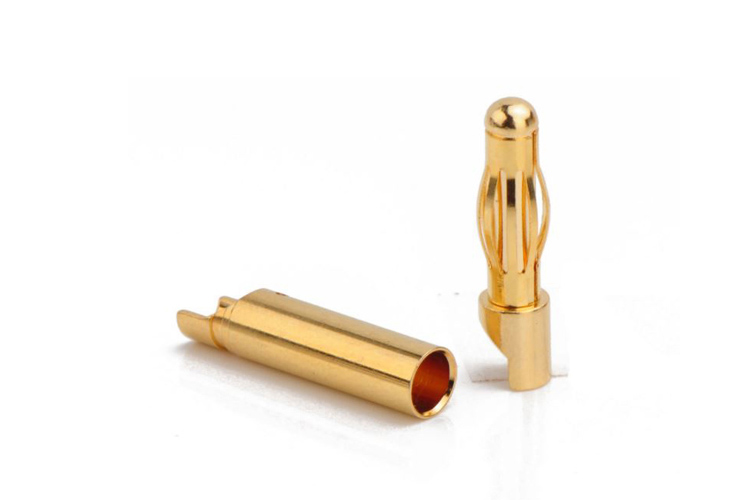 AMASS出品 正品4mm香蕉插頭 燈籠形 尾部斜口 穩(wěn)定電流40A 鍍5u金