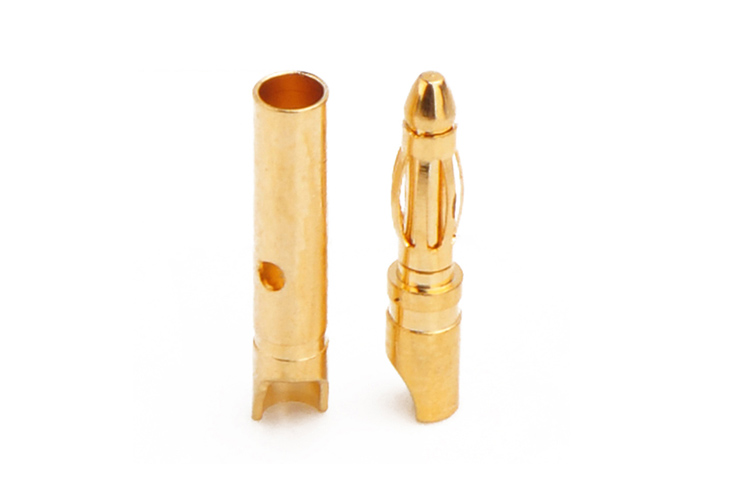 AMASS出品 正品 2.0mm香蕉插頭 短型 電機電調(diào)插頭 鍍24K厚真金