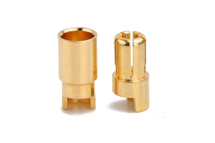 艾邁斯6.0mm鍍金香蕉插頭純銅模型配件遙控航模連接器Amass熱賣