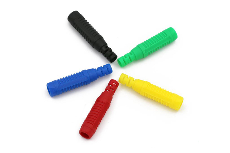 艾邁斯25.431 4mm焊接式銅鍍鎳香蕉插頭伸縮護套正品連接器